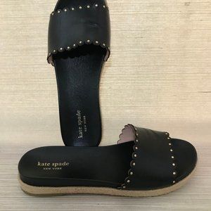 Kate Spade Zeena Leather Slide Size 8 Like New